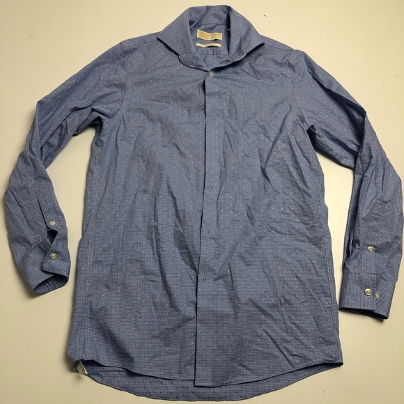 Michael Kors Blue Dress Shirt Mens Size 14.5 - Picture 1 of 4